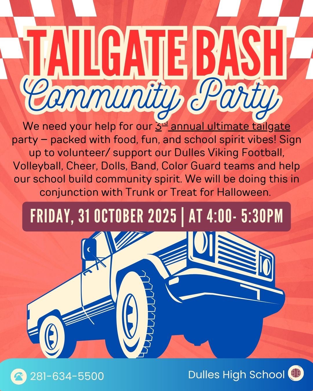  Tailgate bash - Community Party